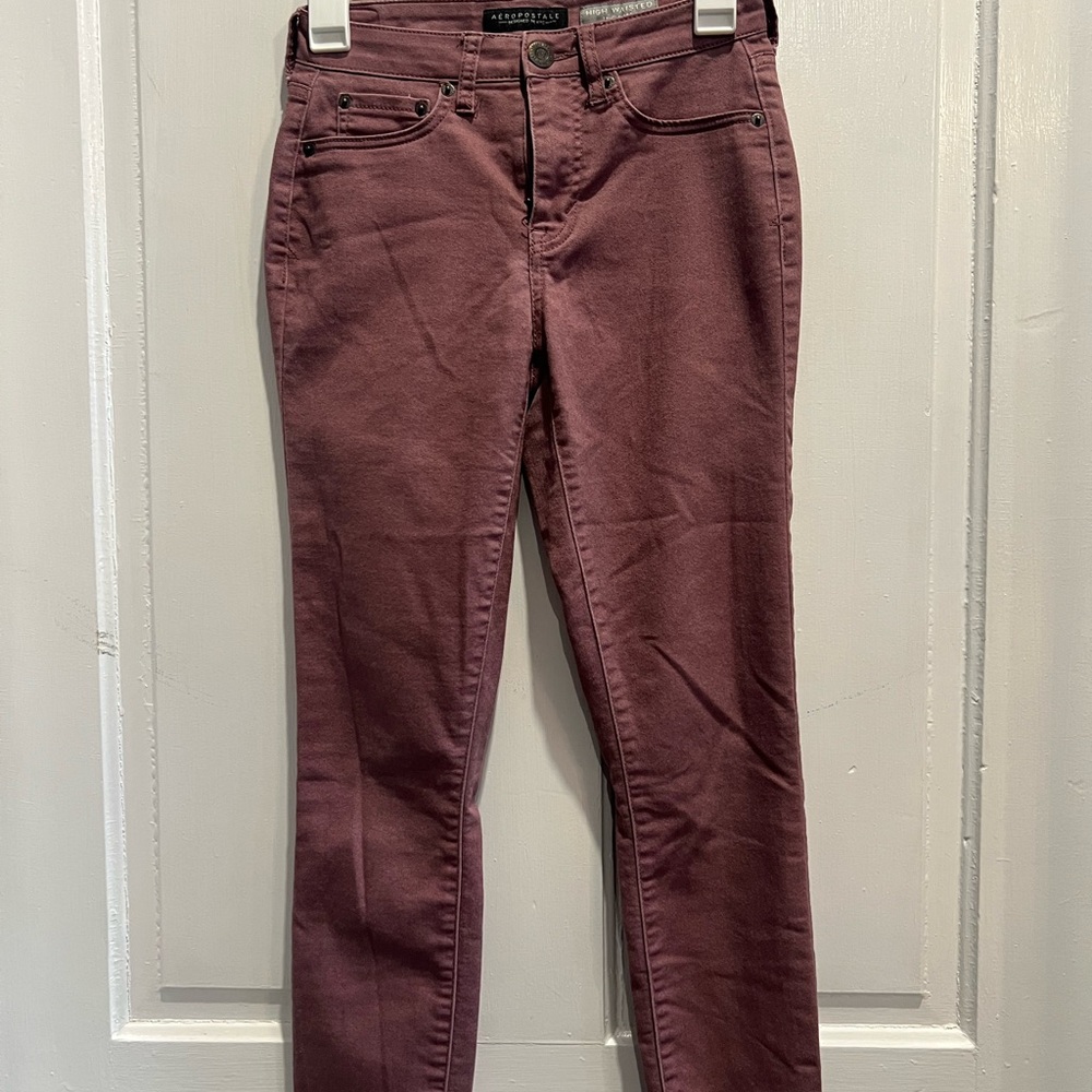 Aeropostale Women's Plum Skinny Jeans